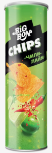 Чипсы картофельные Big Bon Чили и лайм 130 г