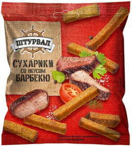 Сухарики Штурвал ржано-пшеничные со вкусом барбекю 40 г