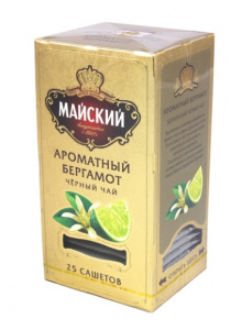 Чай Майский ароматный Бергамот черный 25*50г