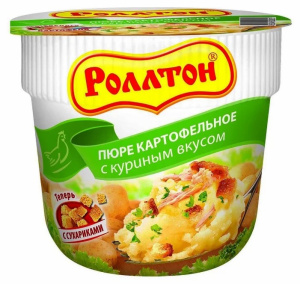 Пюре картофельное Роллтон с куриным вкусом 40 г.