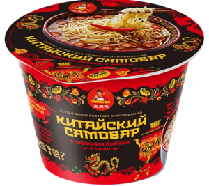 Лапша Товарищ Ван китайский самовар с чёрными бобами и чили 100г