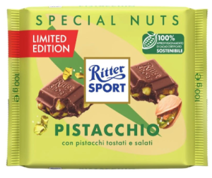 Шоколад молочный RITTER SPORT Фисташка 100г