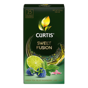 Чай зеленый Curtis Sweet Fusion арома в пакетиках  25 сашет