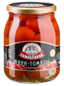 Мини-томаты маринованные СКАТЕРТЬ-САМОБРАНКА 720 г