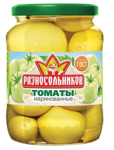 Томаты маринованные ТМ Разносольников Зелёные 680 г