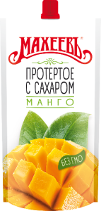 Манго протертое с сахаром МАХЕЕВЪ 300г