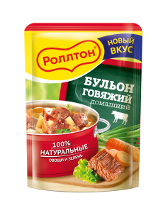 Бульон говяжий Роллтон домашний 200г