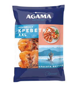 Креветки Agama Королевская креветка №5 XXL варено-мороженые 700 г
