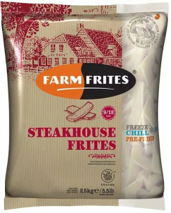 Картофель фри Farm Frites Steakhouse Frites 9/18 мм., 2,5 кг.