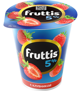 Продукт йогуртный Fruttis клубника 5% 290г