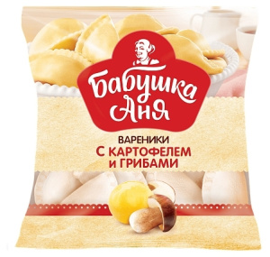 Вареники Бабушка Аня с картофелем и грибами 430 г