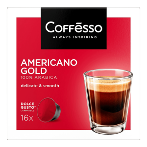 Кофе Coffesso Americano Gold в капсулах 128 г