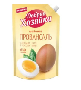 Майонез Добрая хозяйка Провансаль 50,5%, Махеевъ, 630 мл