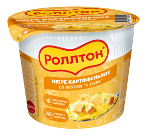 Пюре картофельное Роллтон четыре сыра 40г