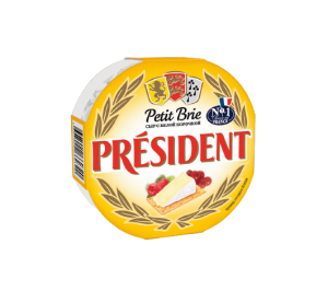 Сыр PRESIDENT Petit Brie с белой корочкой 60% 125г