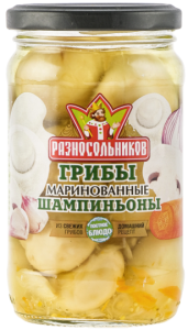ГрибыТМ Разносольников маринованные Шампиньоны 330г
