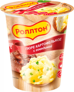 Пюре картофельное Роллтон говядина 55г