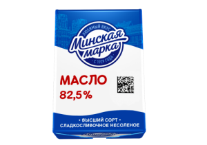 Масло сливочное Минская марка 82,5% 180г