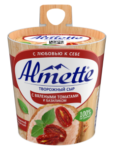 Сыр творожный Almette С вялеными томатами 150г