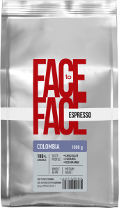 Кофе Face to face "COLOMBIA" 1000 гр. зерно 1кг