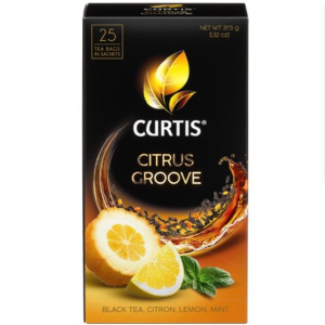 Чай черный Curtis Citrus Groove арома в пакетиках 25 сашет
