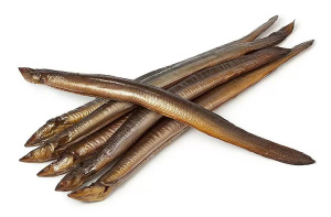 Угорь замороженный Калининградский  копчёный целый 180-260 г, весовой