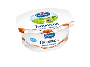 Творожная паста Савушкин кокос-миндаль 3,5% 120 г.