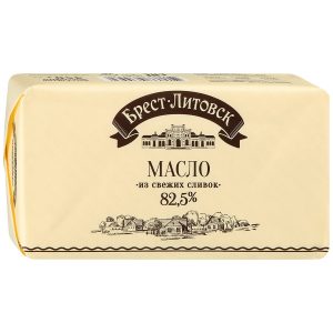 Масло сливочное.Брест-Литовск несоленое 82,5 % 1 кг