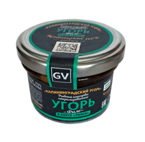 Угорь Калининградский ФИЛЕ в соусе Унаги 80г (масса рыбы 50г)