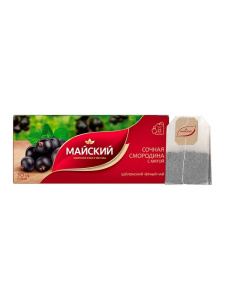 Чай черный Майский  Сочная смородина с Мятой 25 шт