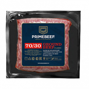 Фарш PRIMEBEEF Классик из мраморной говядины (Ground Beef) 70/30  2 кг.