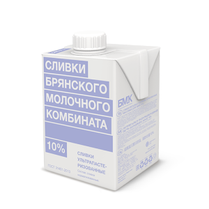 Сливки БМК ультрапастеризованные 10% 500г