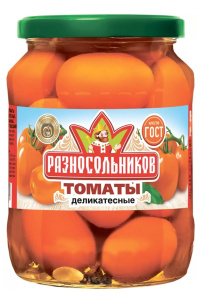 Томаты маринованные ТМ Разносольников Деликатесные 680 г
