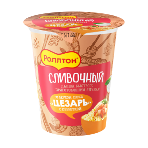Лапша в стакане "Роллтон"с Креветкой Цезарь 70г