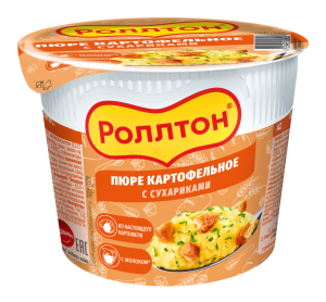 Пюре картофельное Роллтон с сухариками 40г