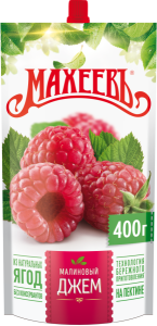 Джем МАХЕЕВЪ малиновый 400г