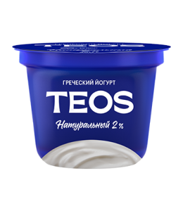 Йогурт TEOS греческий натуральный 2% 250г