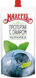 Черника протертая Махеевъ сахаром 300 г