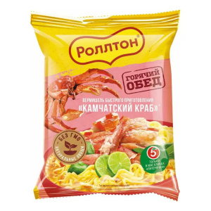 Лапша Роллтон со вкусом камчатского краба 60 г
