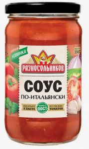 Соус по-итальянски ТМ Разносольников 350г