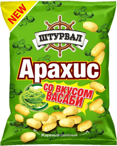 Арахис Штурвал жареный со вкусом васаби 50 г.