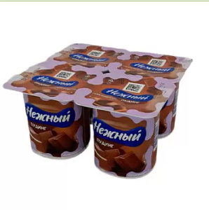 Пудинг Campina Нежный ультрапастеризованный Шоколадный 2,8% 4*100г