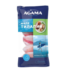 Тилапия Agama филе без кожи замороженное 400г