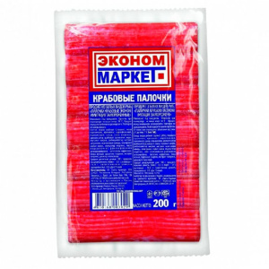 Палочки крабовые Эконом Маркет имитация 200 г.