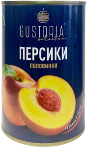 Персики GUSTORIA половинки в сиропе 425мл