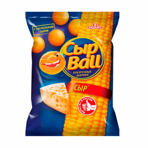 Кукурузные шарики СырBall со вкусом сыра 80 г.