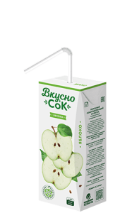 Напиток сокосодержащий ВкусноСок яблоко 0,2л