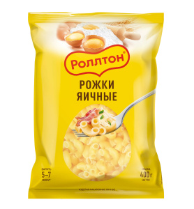 Макароны Роллтон рожки яичные 400г