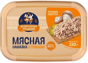 Намазка мясная с грибами Белорусская традиция 150г