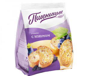 Сухари Пшеницын с юзюмом 200г